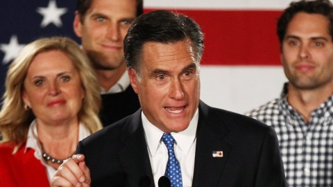 El candidato Mitt Romney